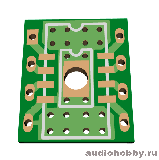 soic8 to dip8 with thermal pad