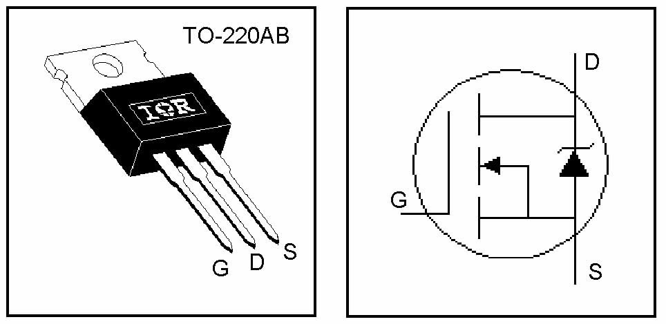 IRLZ34N &amp;mdash; N-канальный МОП-транзистор